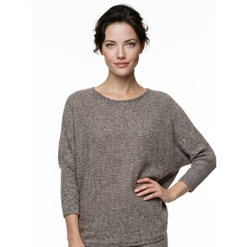 FAVLUX | Drop Shoulder Light Brown Knit Sweater Women’s Size Medium